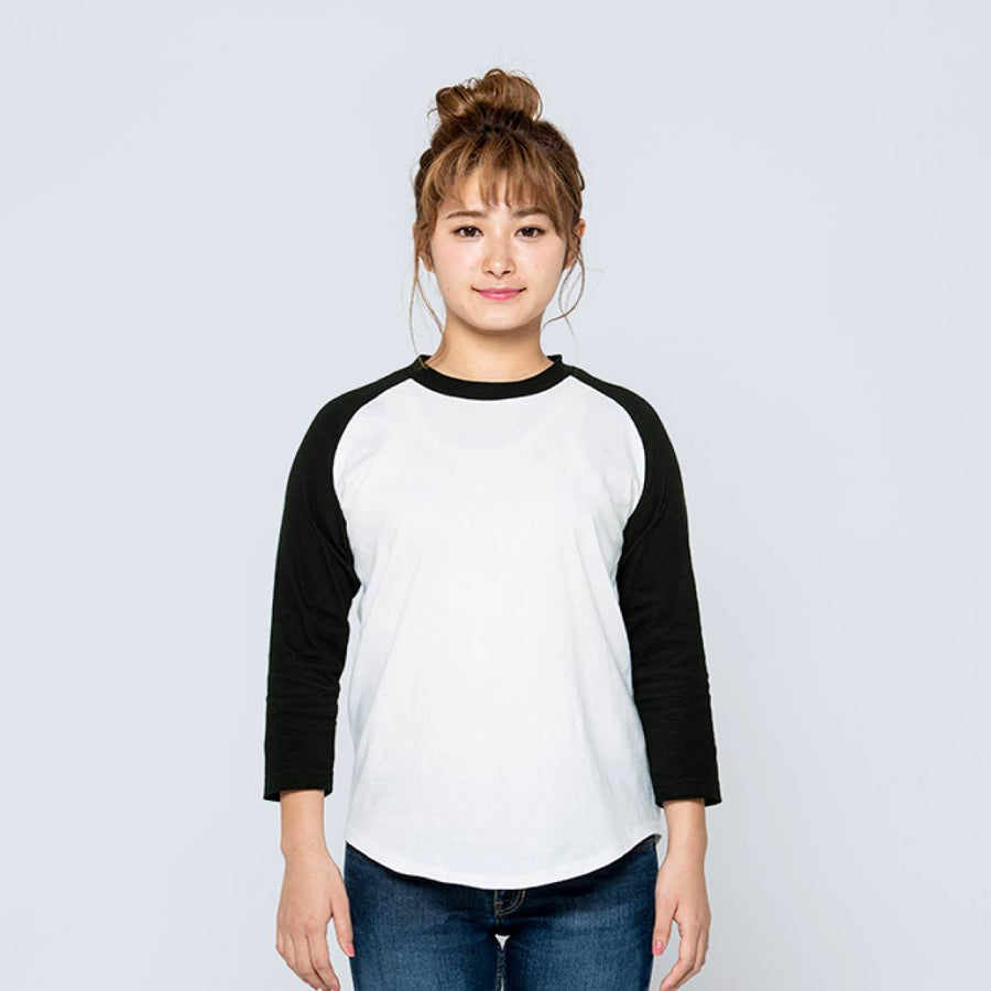 5.6オンス ヘビーウェイトベースボールTシャツ | ビッグサイズ | 1枚 | 00107-CRB | ホワイト×ブラック