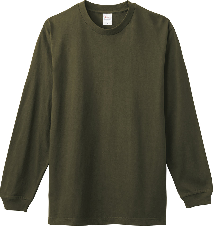 5.6オンス ヘビーウェイトLS-Tシャツ(+リブ) | ビッグサイズ | 1枚 | 00110-CLL | アーミーグリーン