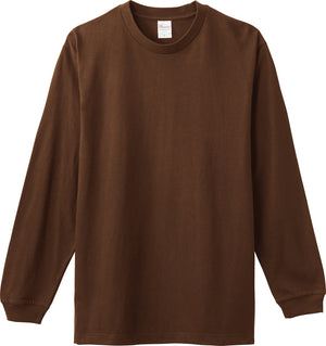 5.6オンス ヘビーウェイトLS-Tシャツ(+リブ) | メンズ | 1枚 | 00110-CLL | ダークブラウン
