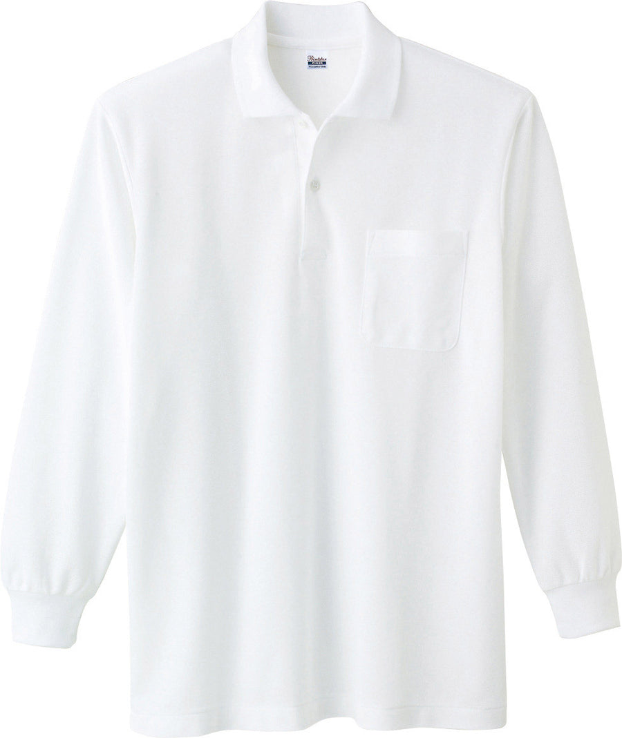 VLPＴ/Ｃ長袖ポロシャツ（ポケット付） | メンズ | 1枚 | 00169-VLP | ホワイト