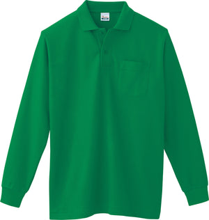 VLPＴ/Ｃ長袖ポロシャツ（ポケット付） | ビッグサイズ | 1枚 | 00169-VLP | グリーン