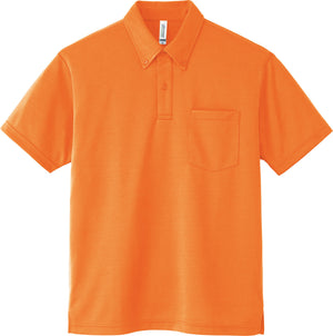 ドライボタンダウンポロシャツ | ビッグサイズ | 1枚 | 00331-ABP | オレンジ