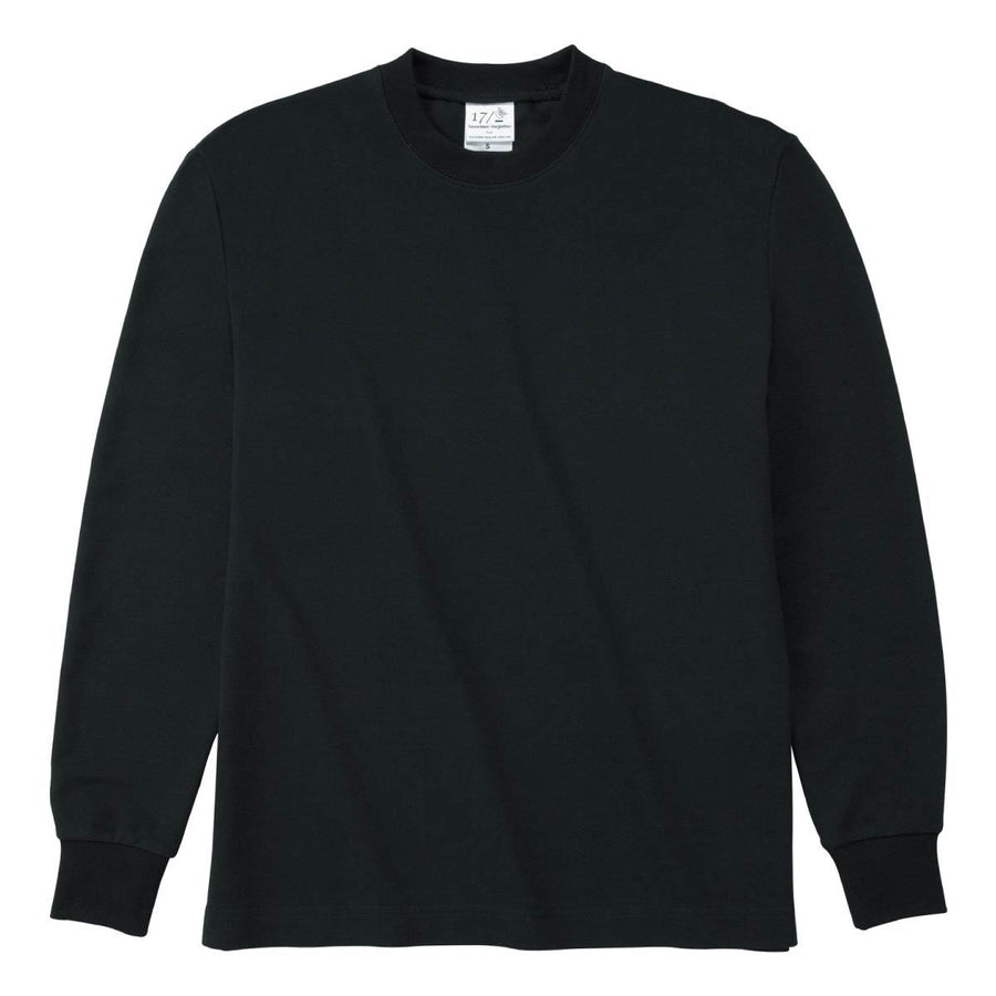 ハニカム 長袖Tシャツ（リブ有り） | ビッグサイズ | 1枚 | HNC-204 | ブラック