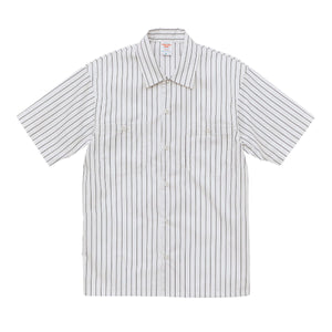 T/C ストライプ ワークシャツ | メンズ | 1枚 | 1781-01 | オーカー/ブラウン
