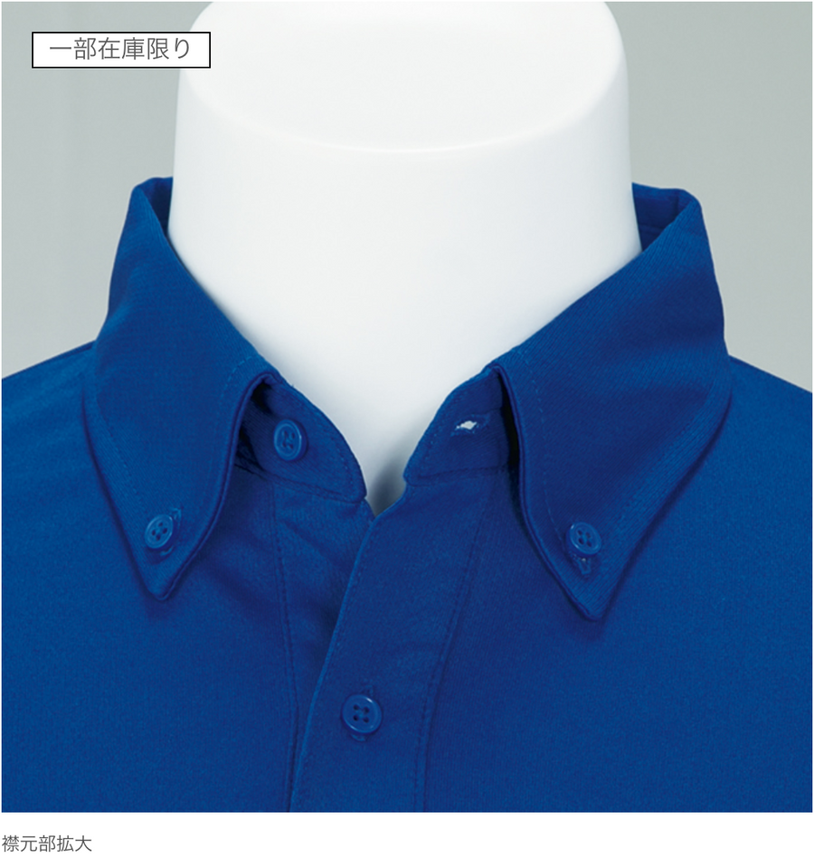 ドライボタンダウンポロシャツ | ビッグサイズ | 1枚 | 00331-ABP | ジャパンブルー