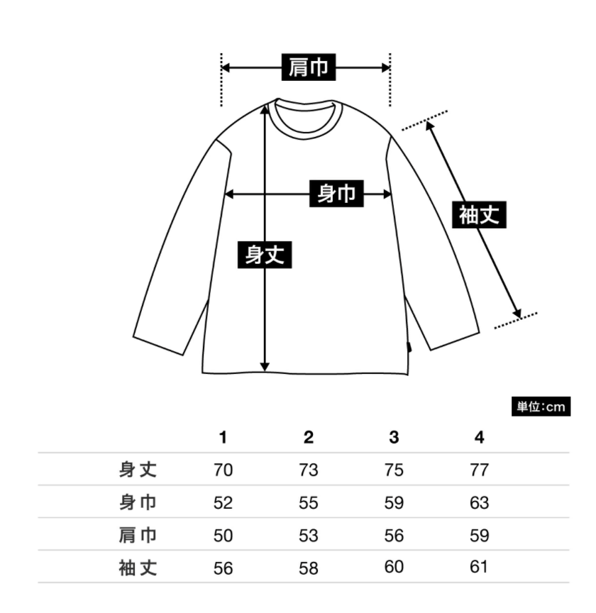 BACK LINE ダブルネック長袖ロングTシャツ | メンズ | 1枚 | WHTTP_BL | BLACK