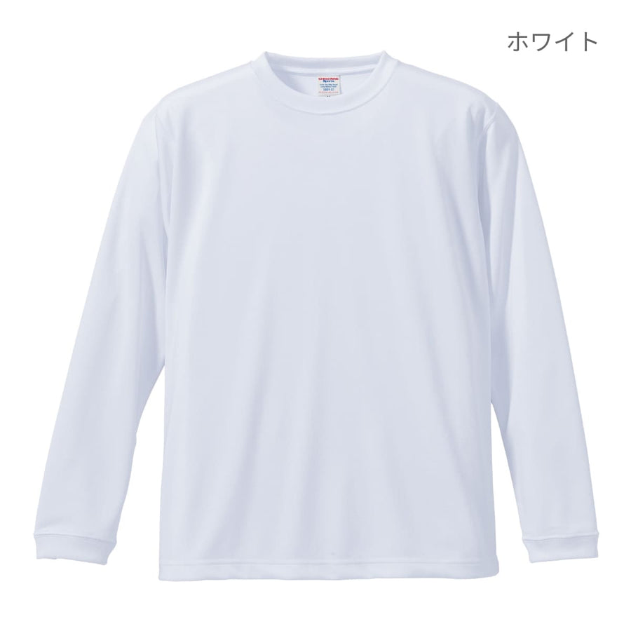 4.7オンス ドライシルキータッチ ロングスリーブ Tシャツ (ローブリード) | メンズ | 1枚 | 5089-01 | ホワイト