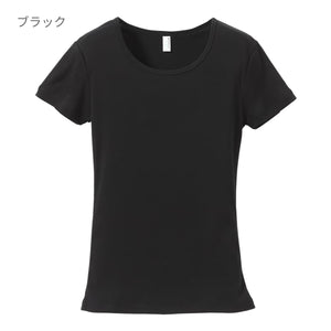 6.2オンス CVC フライス Tシャツ | レディース | 1枚 | 5490-04 | ブラック