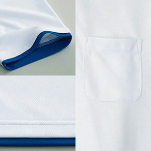 4.4オンス ドライレイヤードポロシャツ | ビッグサイズ | 1枚 | 00339-AYP | ホワイト×ロイヤルブルー