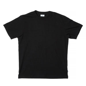DOUBLE RIBS ダブルネックリブ 厚手半袖Tシャツ | メンズ | 1枚 | WHTTP_DR | BLACK