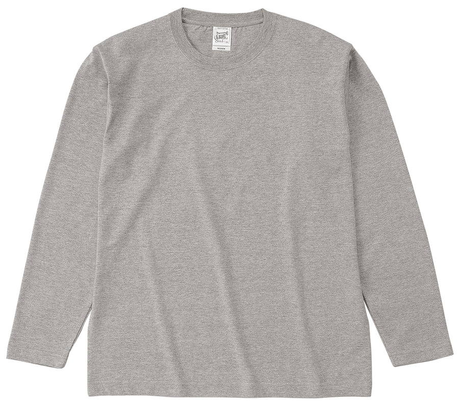オープンエンド マックスウェイト ロングスリーブ Tシャツ（リブ無し） | ビッグサイズ | 1枚 | OE1210 | ヘザーグレー