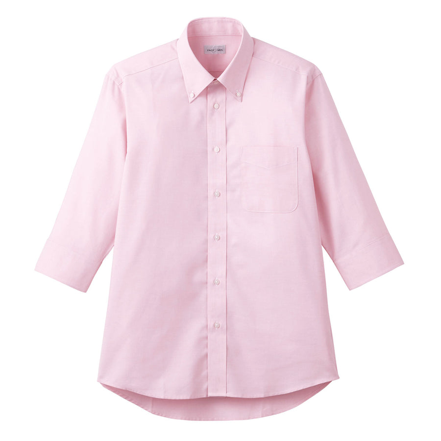 オックスフォード七分袖シャツ | メンズ | 1枚 | FB4555U | ピンク