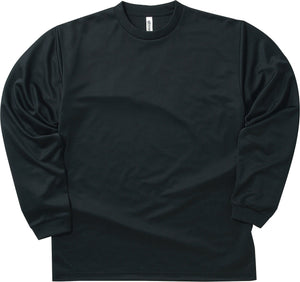 ドライロングスリーブTシャツ | ビッグサイズ | 1枚 | 00304-ALT | ブラック