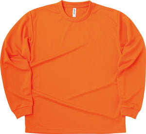 ドライロングスリーブTシャツ | ビッグサイズ | 1枚 | 00304-ALT | オレンジ
