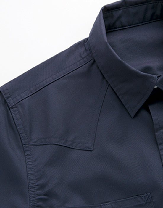 ユニセックス七分袖シャツ | メンズ | 1枚 | LCS49002 | ブラック