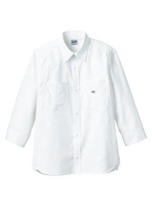 ユニセックス七分袖シャツ | メンズ | 1枚 | LCS49002 | ホワイト
