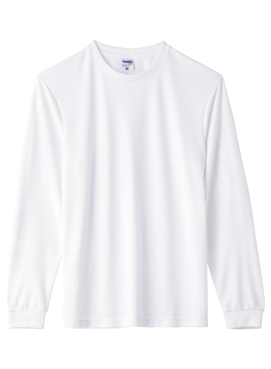 4.3オンスドライロングスリーブTシャツ（ポリジン加工） | メンズ | 1枚 | MS1609 | ホワイト