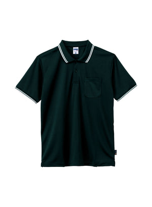 ライン入りベーシックドライポロシャツ（ポリジン加工） | レディース | 1枚 | MS3121 | ブラック