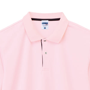 裾ラインリブドライポロシャツ（ポリジン加工） | メンズ | 1枚 | MS3122 | ピンク