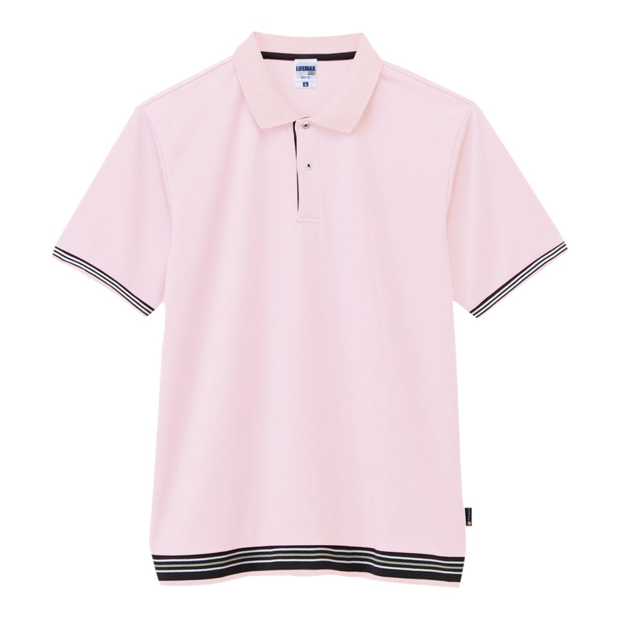 裾ラインリブドライポロシャツ（ポリジン加工） | レディース | 1枚 | MS3122 | ピンク