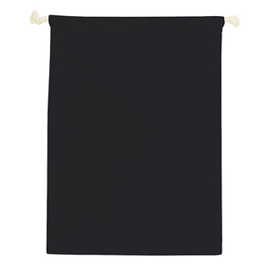コットン巾着（Ｌ） | ノベルティ(小物) | 1枚 | TR-0294 | ブラック