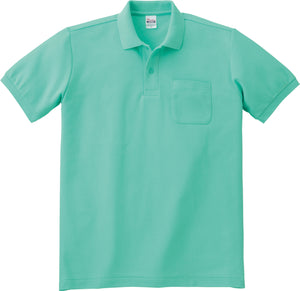 T/Cポロシャツ（ポケット付） | ビッグサイズ | 1枚 | 00100-VP | ミントグリーン