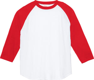 5.6オンス ヘビーウェイトベースボールTシャツ | メンズ | 1枚 | 00107-CRB | ホワイト×レッド