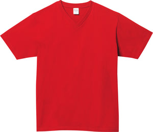 5.6オンス ヘビーウェイト VネックTシャツ | メンズ | 1枚 | 00108-VCT | レッド