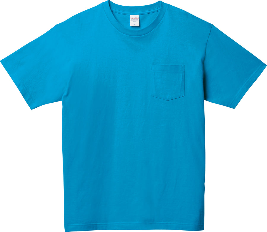 5.6オンス ヘビーウェイト ポケットTシャツ | ビッグサイズ | 1枚 | 00109-PCT | ターコイズ