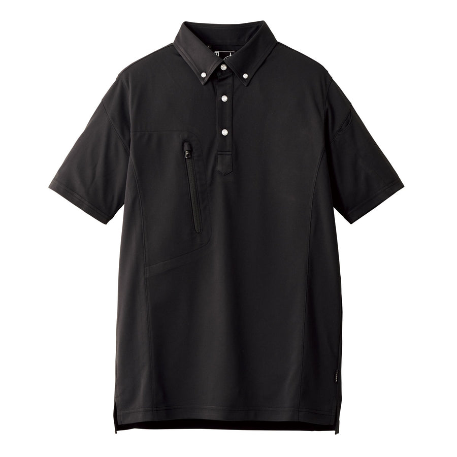 ユニセックストリコット半袖シャツ | ユニフォーム | 1枚 | RS4905 | ブラック