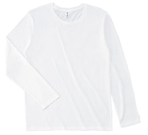 スリムフィット ロングスリーブ Tシャツ | メンズ | 1枚 | SFL-110 | ホワイト