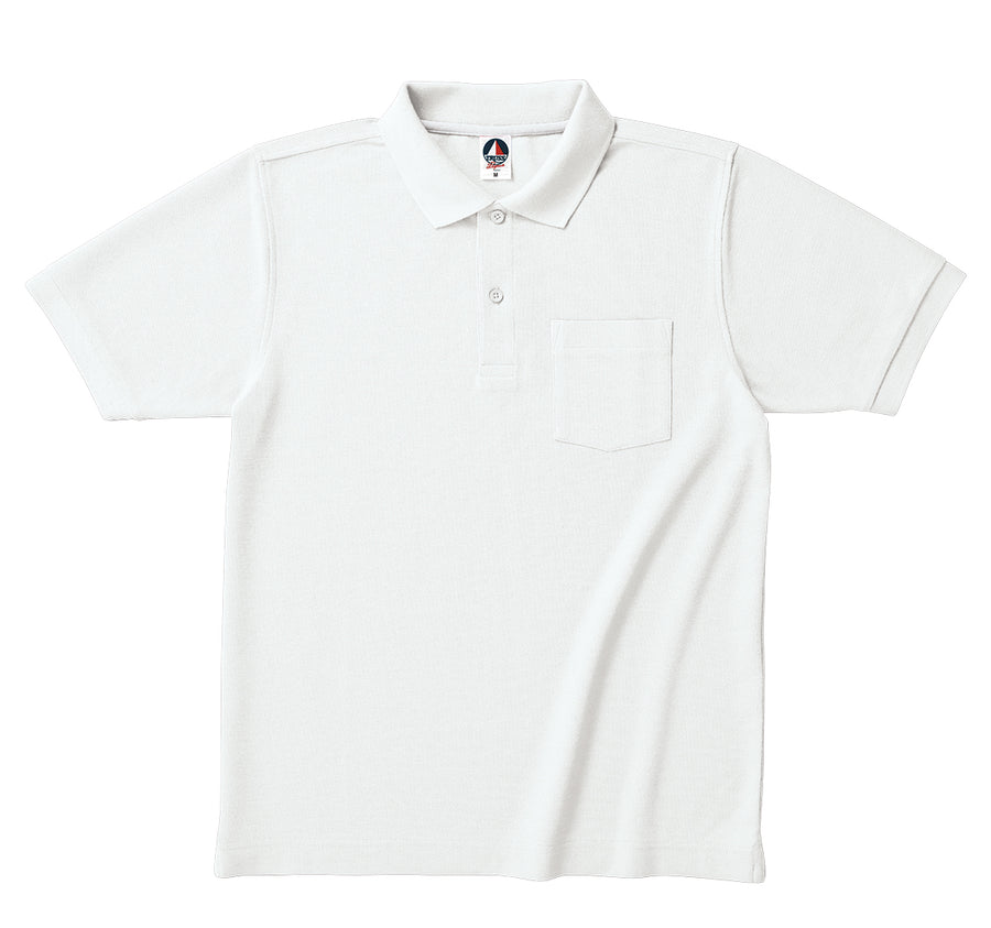 ベーシックスタイル ポロシャツ(ポケット付) | メンズ | 1枚 | VSP-268 | ホワイト