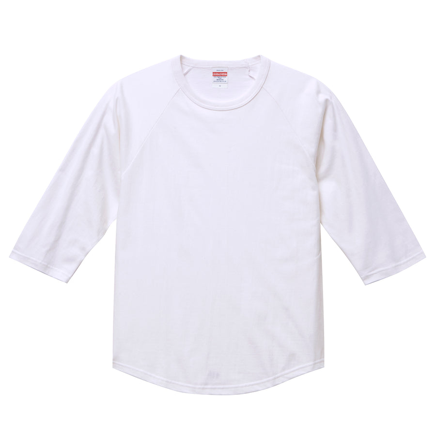 5.6オンス ラグラン3/4スリーブ Tシャツ | メンズ | 1枚 | 5045-01 | ホワイト