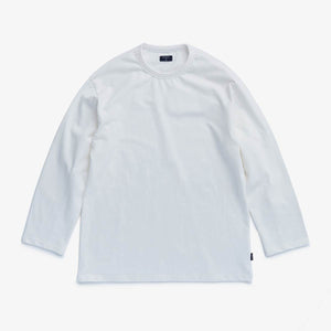 BACK LINE ダブルネック長袖ロングTシャツ | メンズ | 1枚 | WHTTP_BL | WHITE