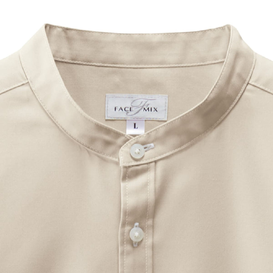 バンドカラー長袖シャツ | メンズ | 1枚 | FB4567U | スモーキーグリーン