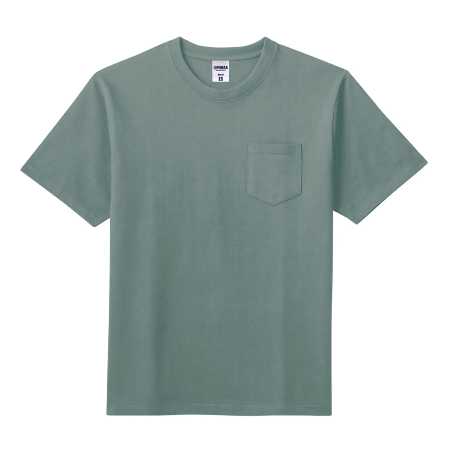 10.2オンスポケット付きスーパーヘビーウェイトTシャツ | メンズ | 1枚 | MS1157 | スモーキーグリーン